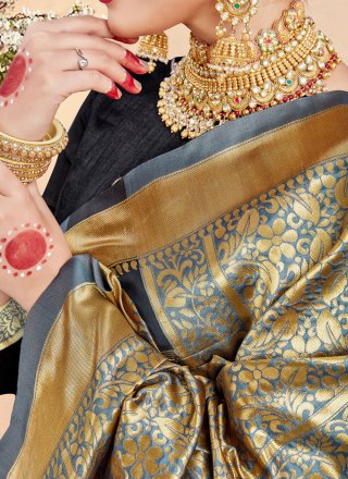 Woven Multi Colour Art Banarasi Silk Designer Traditional Saree