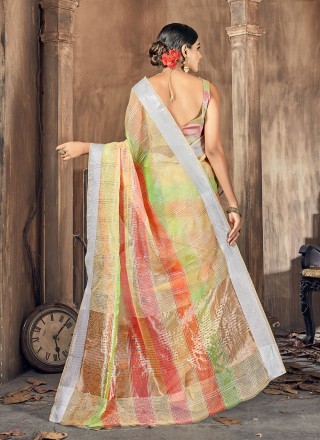 Woven Multi Colour Traditional Saree