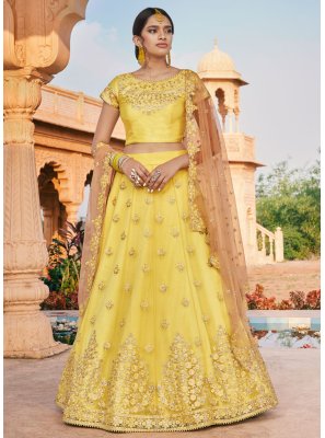 Yellow Wedding Bollywood Lehenga Choli
