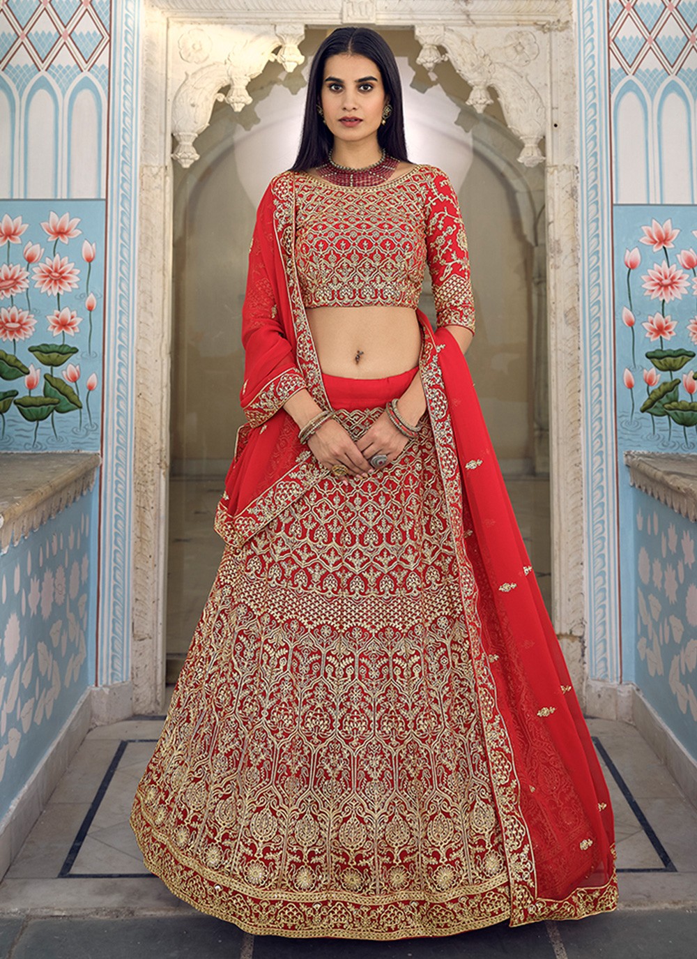 Buy online # Fabric Details ??*lehenga??* Lehenga Fabrics: from ethnic wear  for Women by Radhe Designer for ₹1599 at 20% off | 2024 Limeroad.com