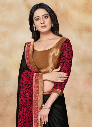 Applique Designer Contemporary Saree