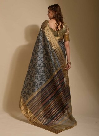 Art Silk Printed Classic Saree