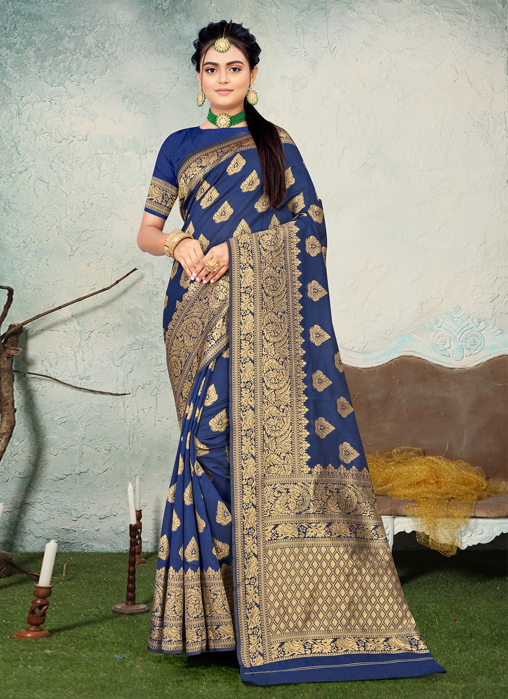 Banarasi Silk Ceremonial Classic Designer Saree
