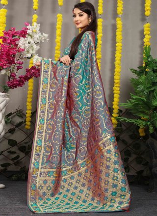 Banarasi Silk Jacquard Work Trendy Saree