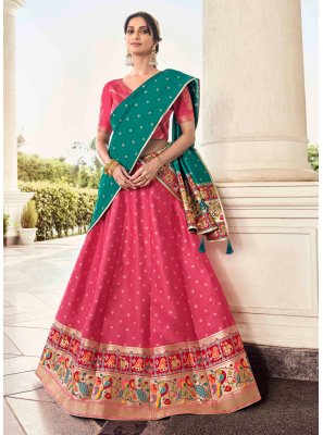 Banarasi Silk Trendy Lehenga Choli in Pink