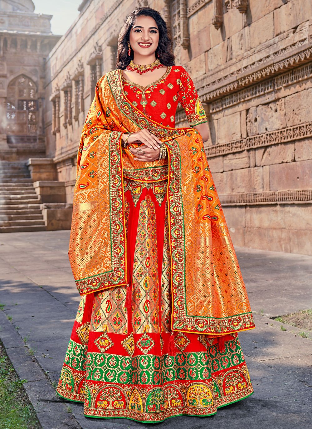 Banarasi Silk Weaving Trendy Lehenga Choli