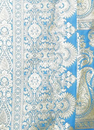 Banarasi Silk Woven Designer Traditional Saree in Blue
