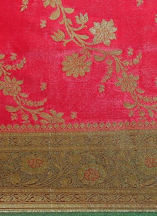 Banarasi Silk Woven Rani Designer Traditional Saree