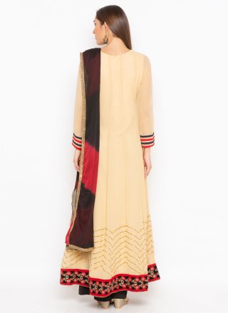 Beige Color Ankle Length Kalidar Suit