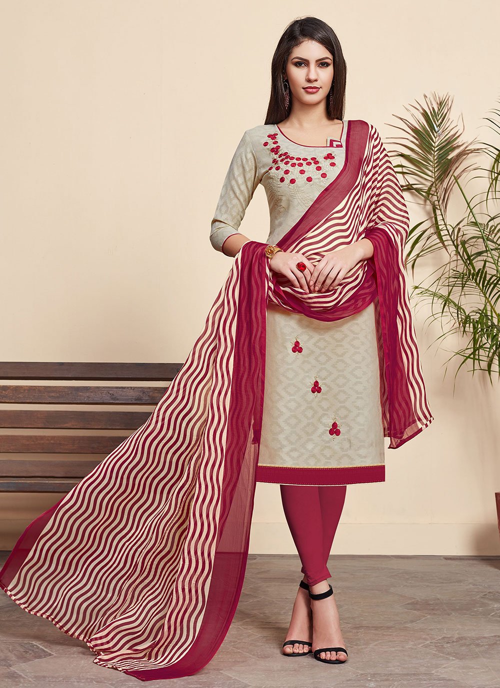 Buy Beige Color Salwar Suit : 221073 -