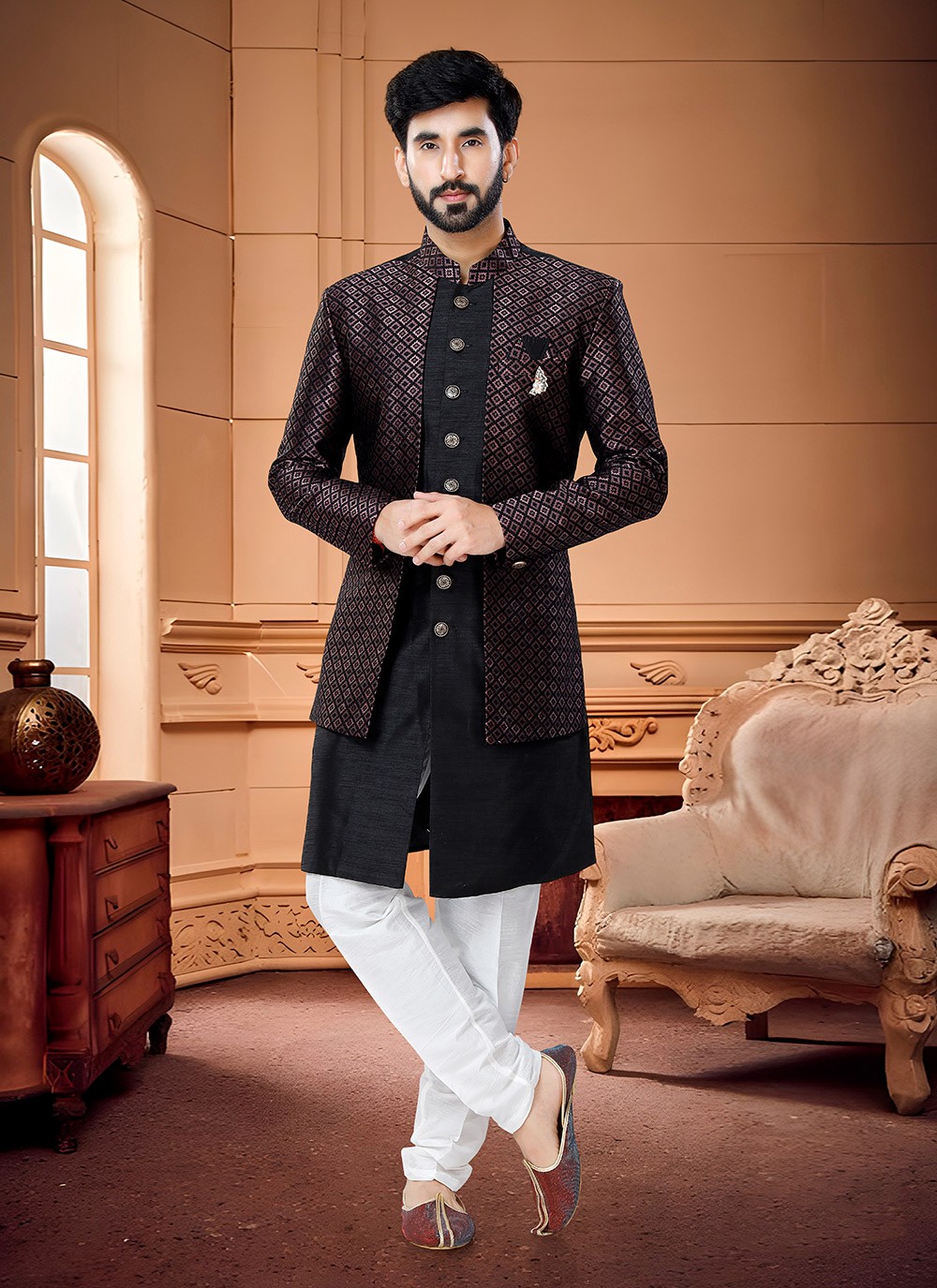 Western indo outlet sherwani