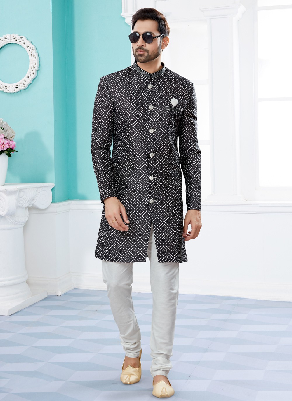 Indo western pattern hot sale for mens