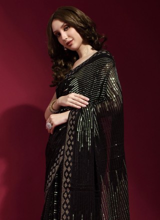 Black Trendy Saree