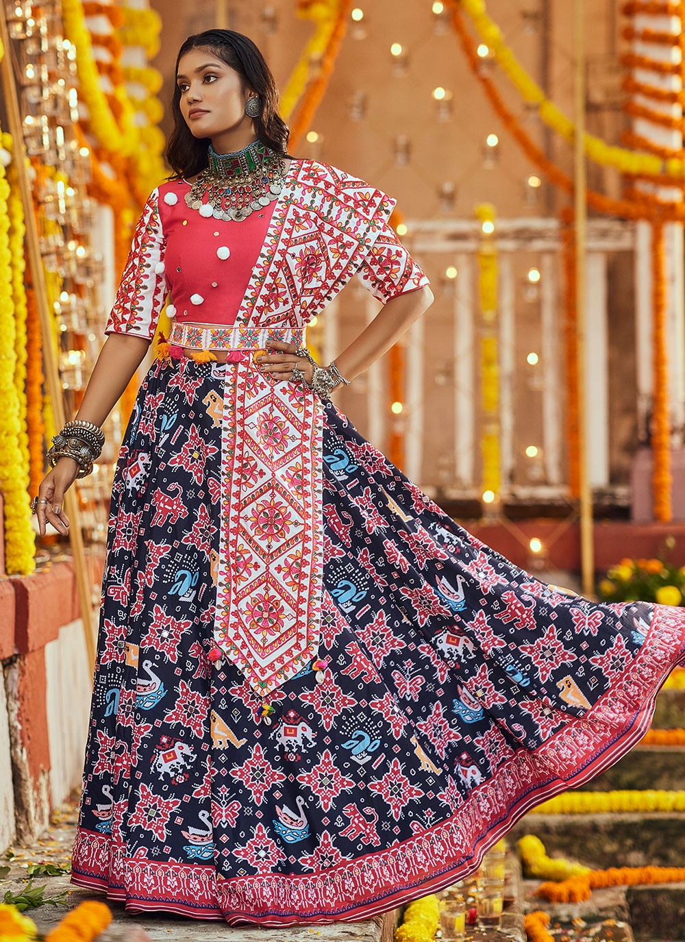 Buy online Women Green Semi-stitched Lehenga Choli With Dupatta from ethnic  wear for Women by Anara for ₹1299 at 81% off | 2024 Limeroad.com