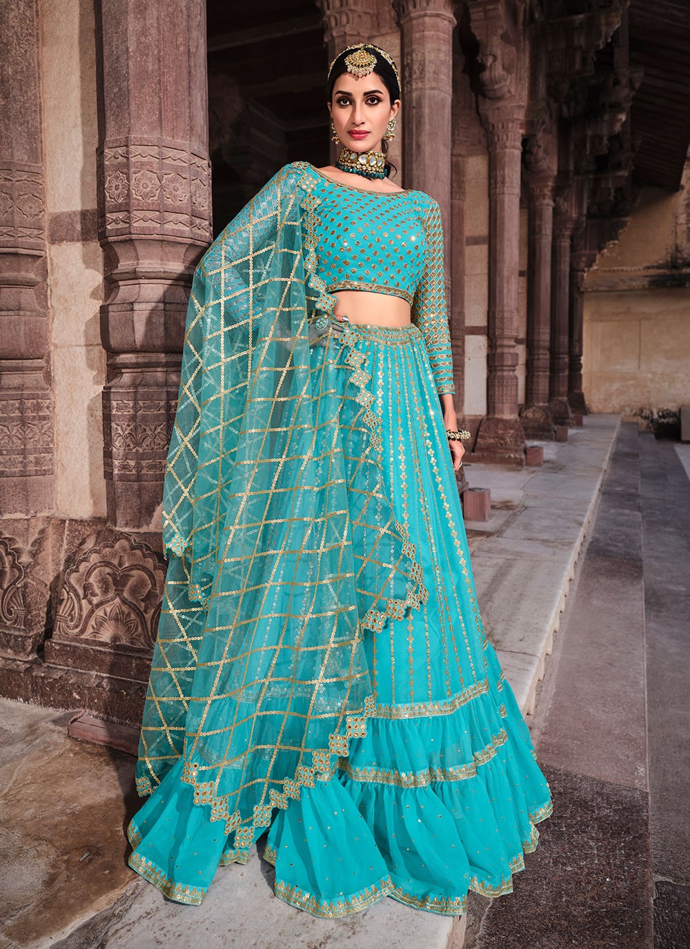 Blue Lehenga/ Indian Wedding Dress/indian Traditional Dress/lehenga  Shopping Online Canada/lehenga/design by Shivani - Etsy Finland
