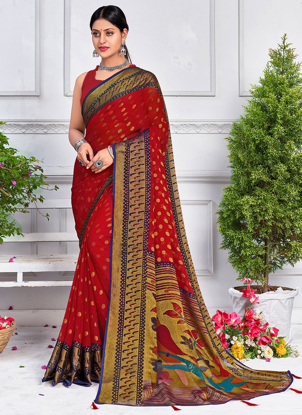 Shop Online Brasso Classic Saree : 219407