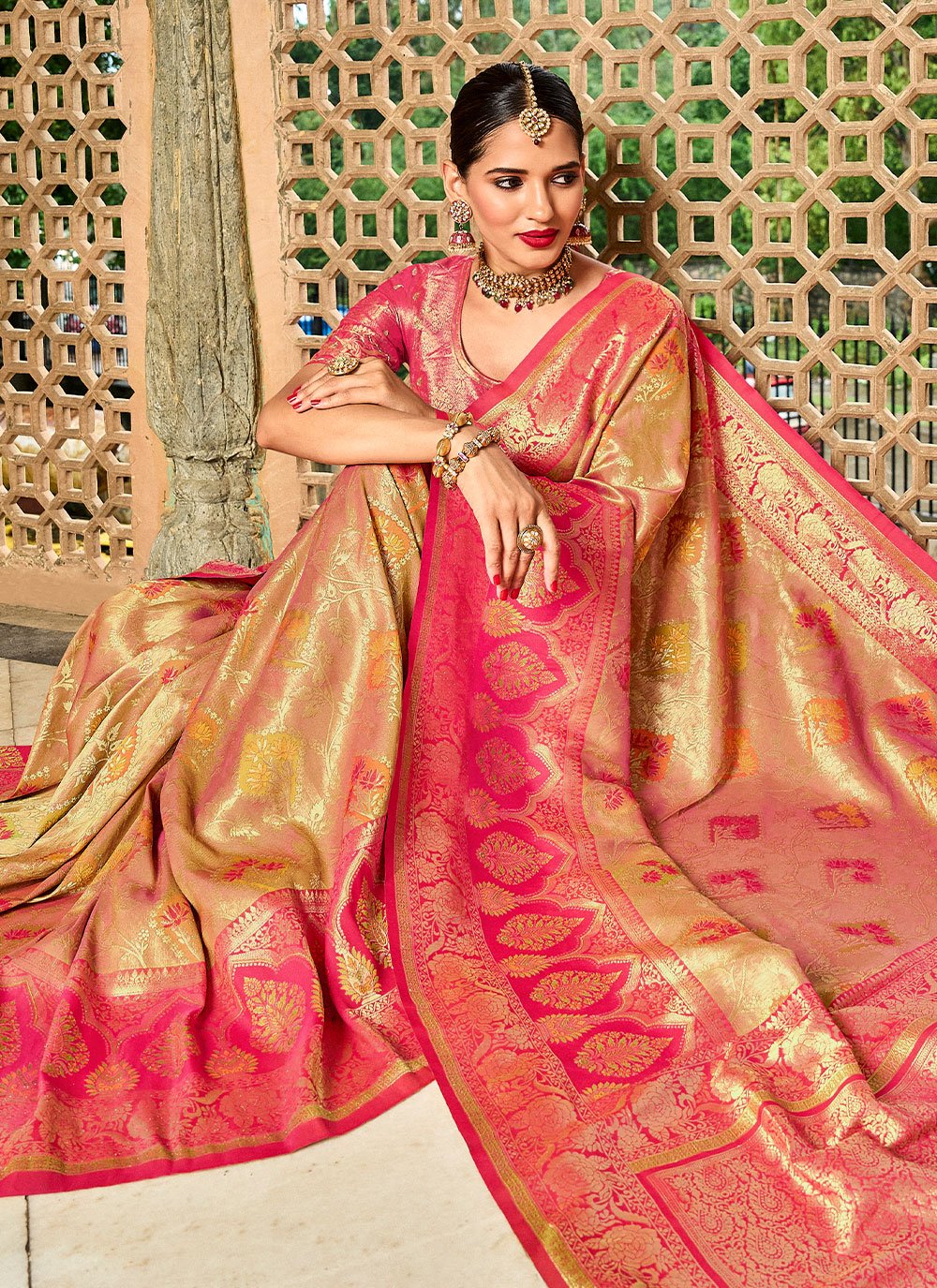 Buy Brown Color Saree Online 240545