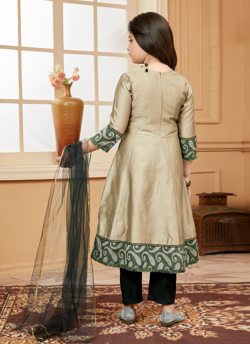 Silk on sale cotton anarkali