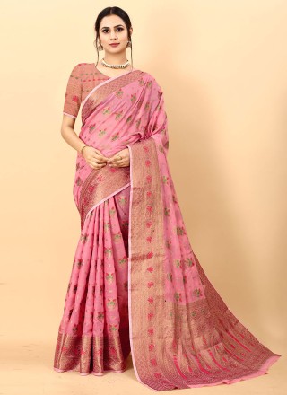 Cotton Silk Weaving Classic Saree