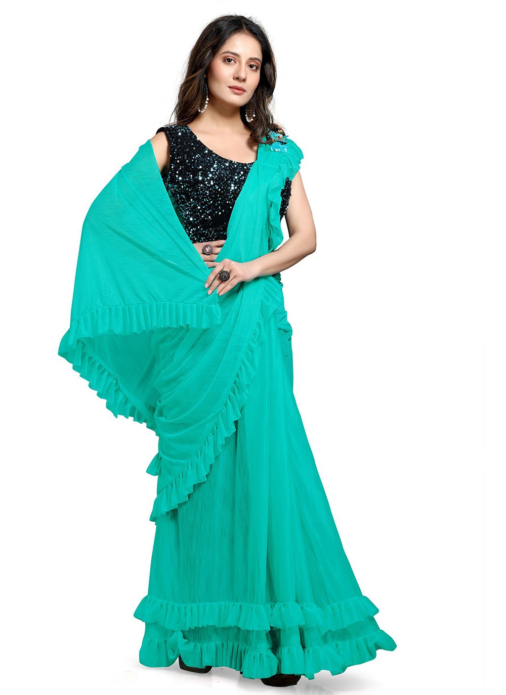 one minute saree new design