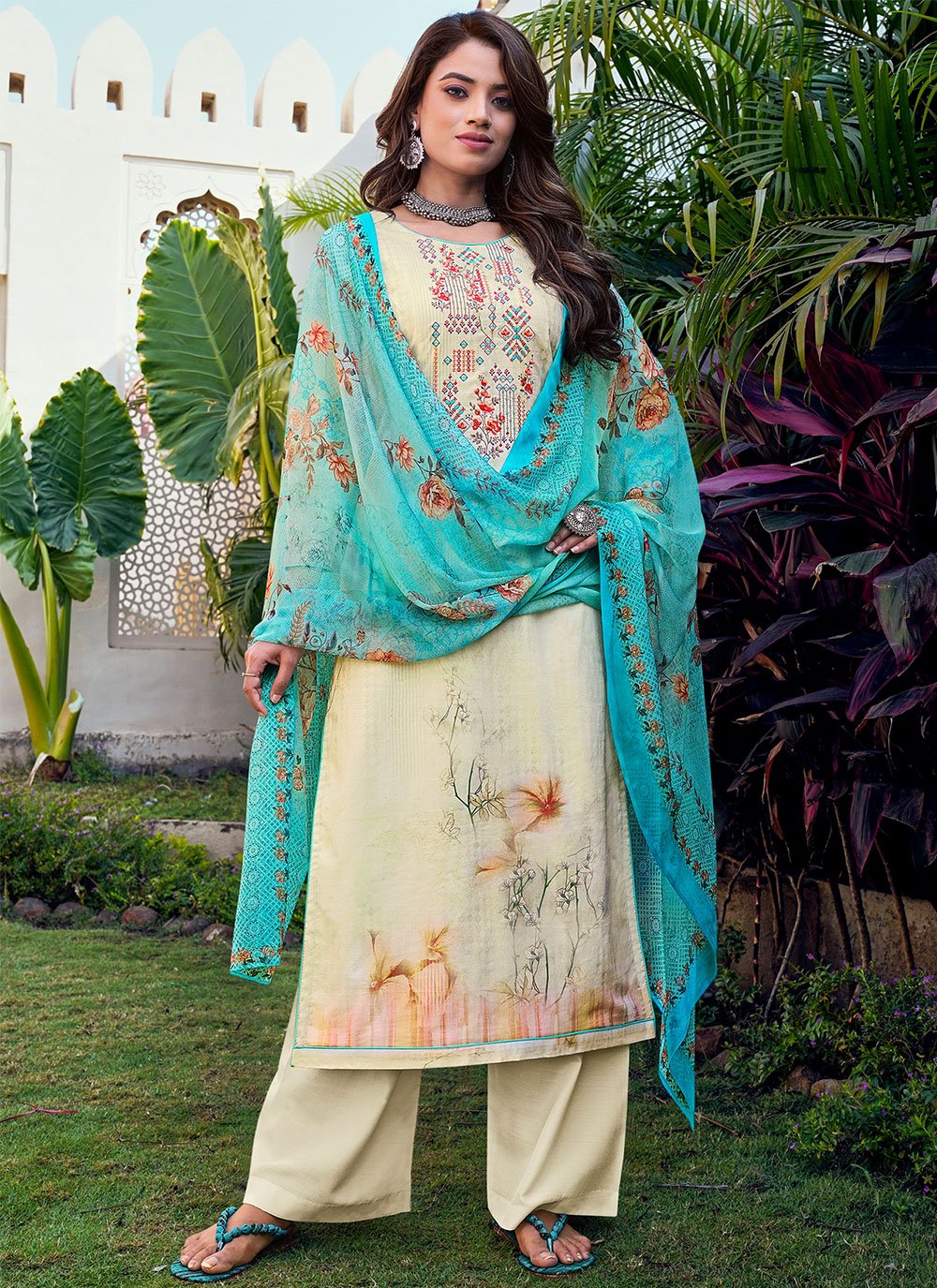 Digital Print Casual Designer Pakistani Suit