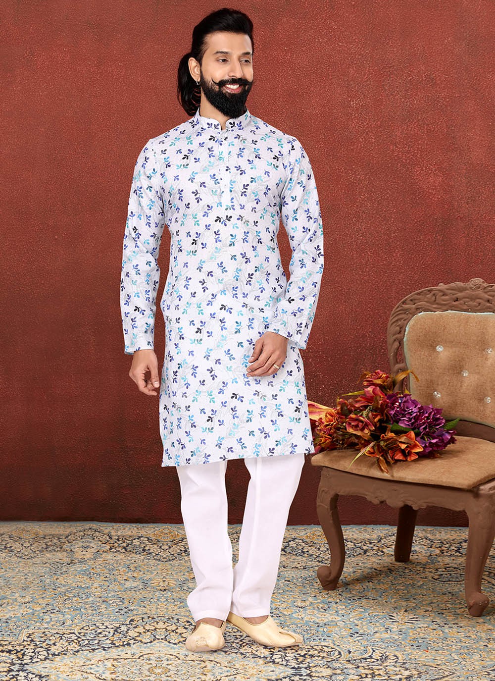 Cotton kurta best sale pajama design