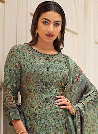 Digital Print Muslin Designer Pakistani Suit
