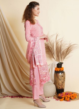Digital Print Tussar Silk Salwar Suit
