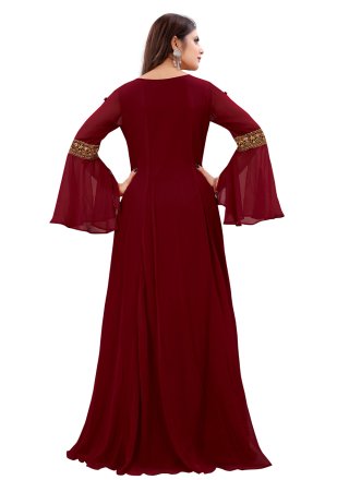 Embroidered Ceremonial Readymade Gown