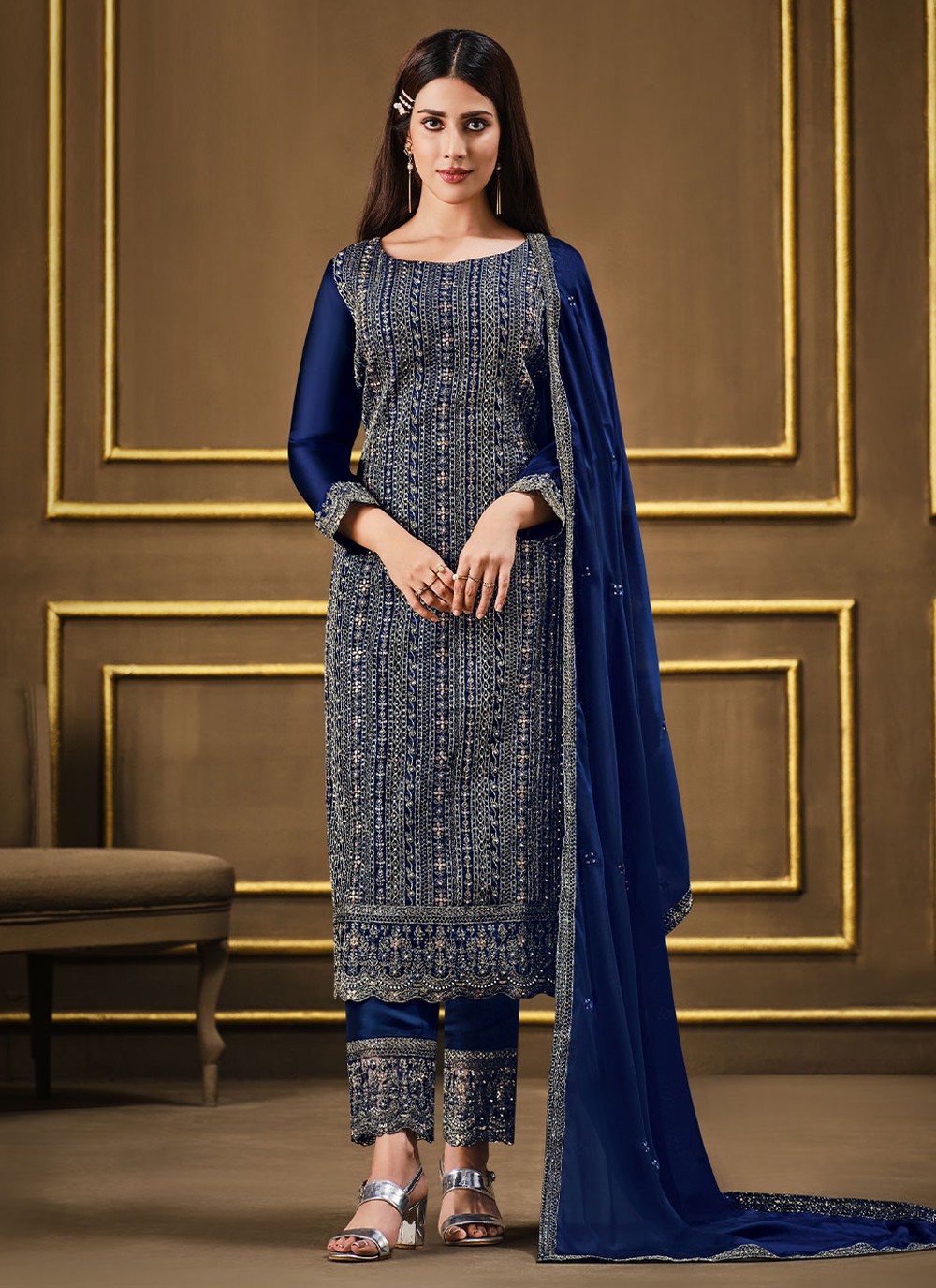 Embroidered Ceremonial Trendy Salwar Suit