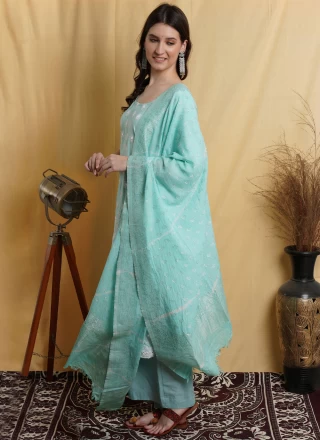 Embroidered Festival Straight Salwar Suit