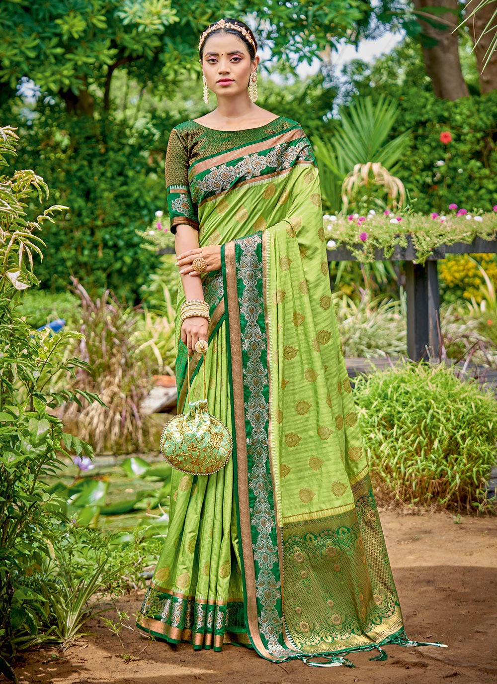 Embroidered Festival Traditional Saree