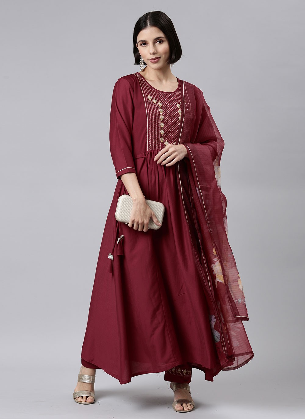 Embroidered Party Trendy Salwar Suit