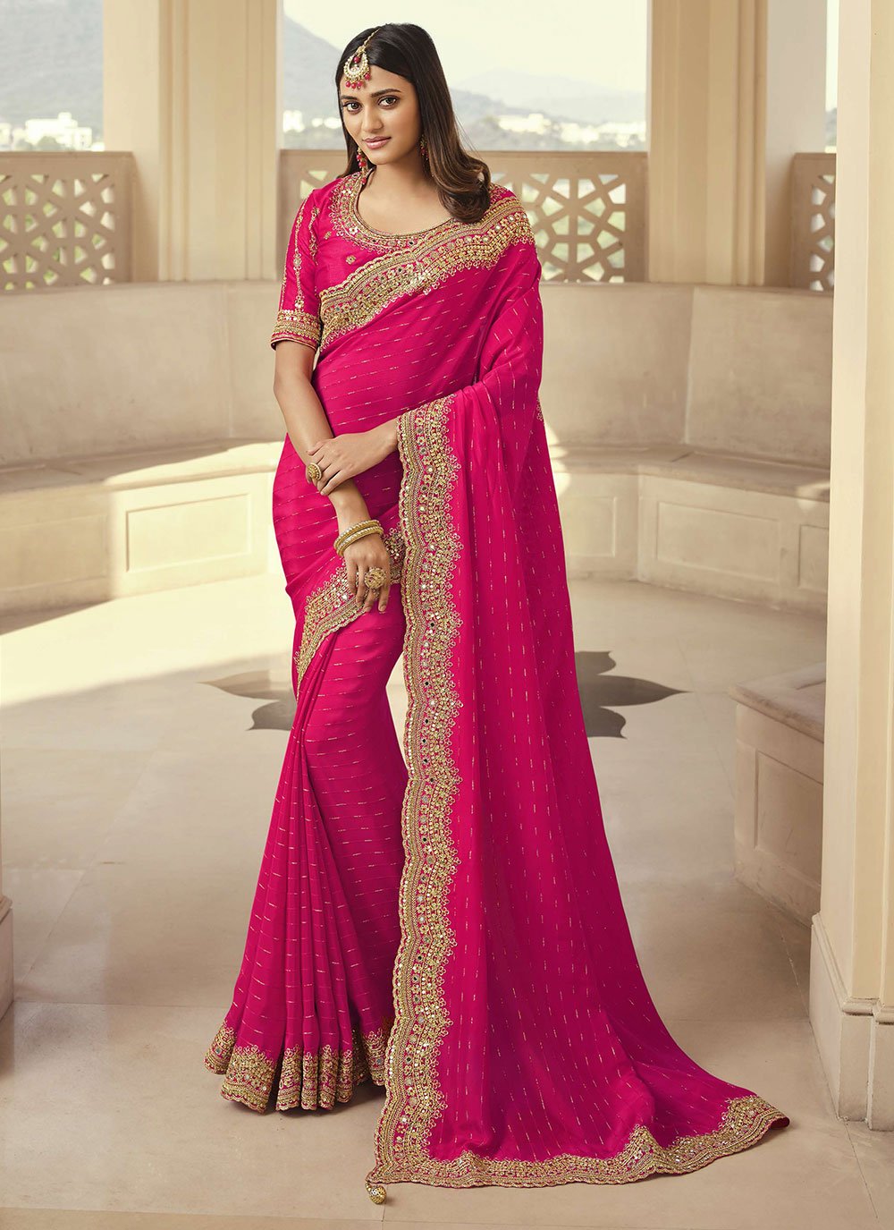 Chic Fancy Sarees And Blouse Ideas You Will Ever See