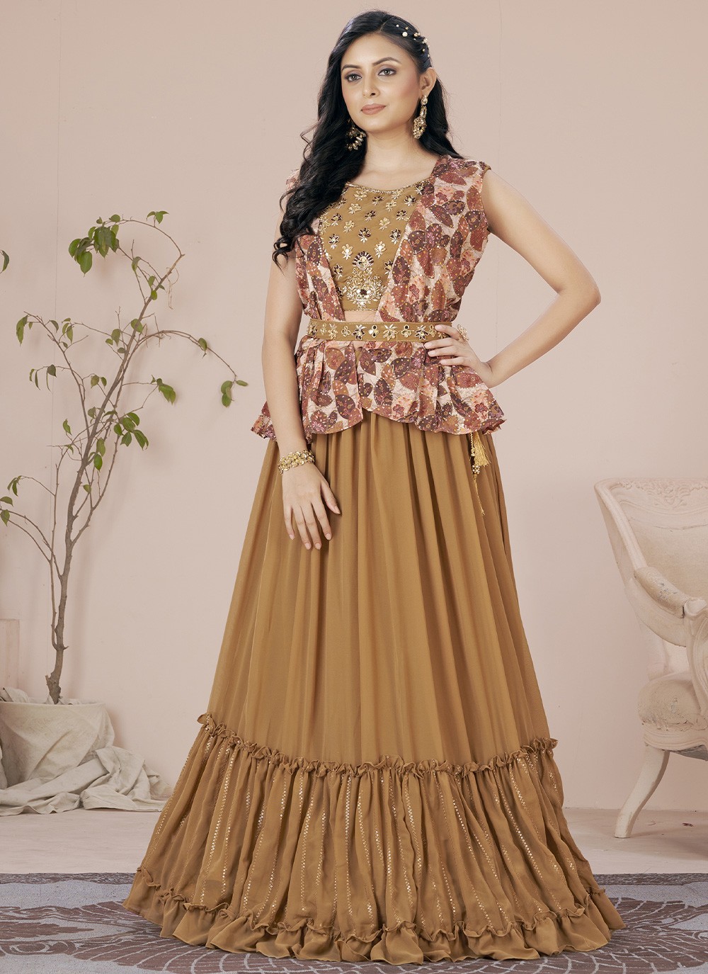 Women's Customized Readymade Blouse For Sarees Indian Designer Custom  Bollywood Padded Stitched Choli Crop Top Beige at Amazon Women's Clothing  store