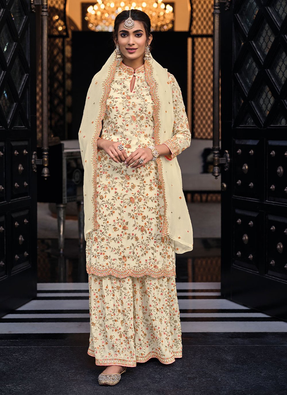 Embroidered Readymade Salwar Suit