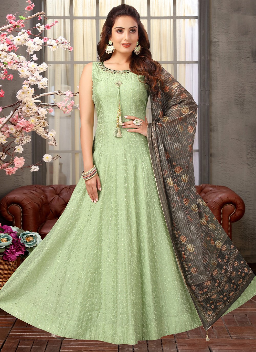 Buy Online Embroidered Readymade Salwar Suit 240429