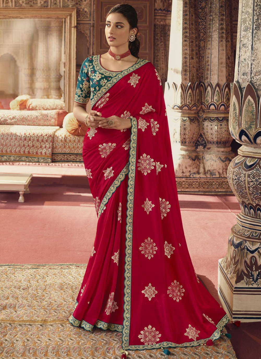 Embroidered Traditional Saree