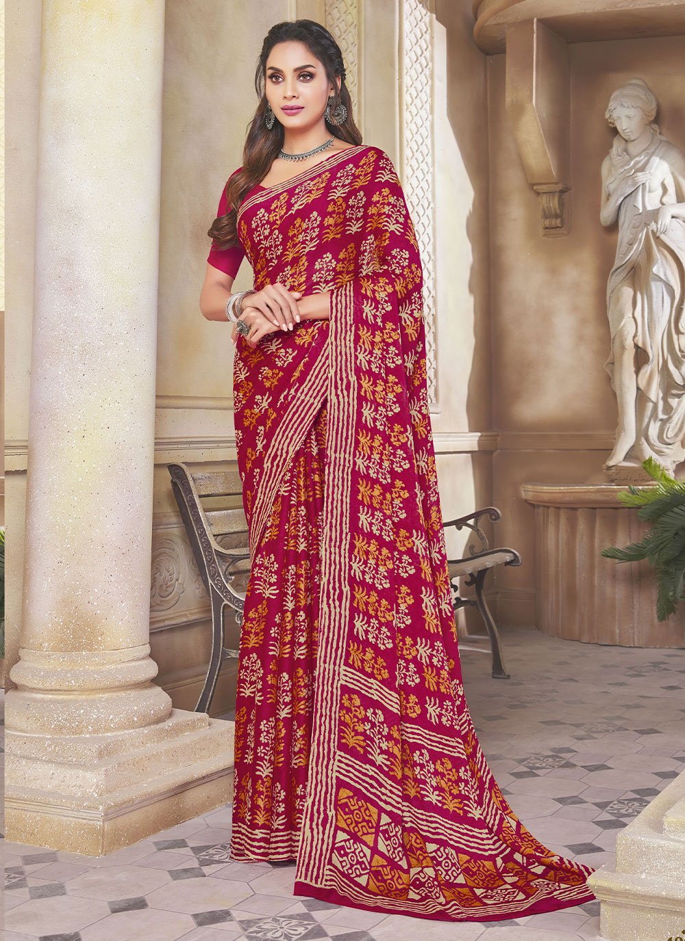 Fancy Fabric Casual Trendy Saree