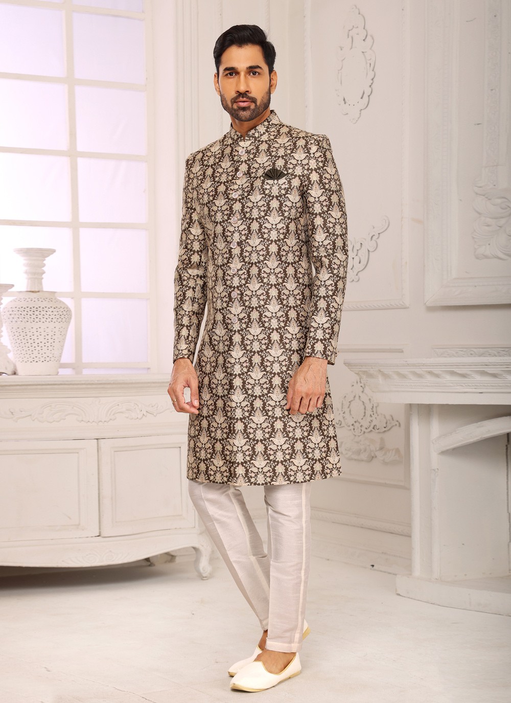 Self print outlet sherwani