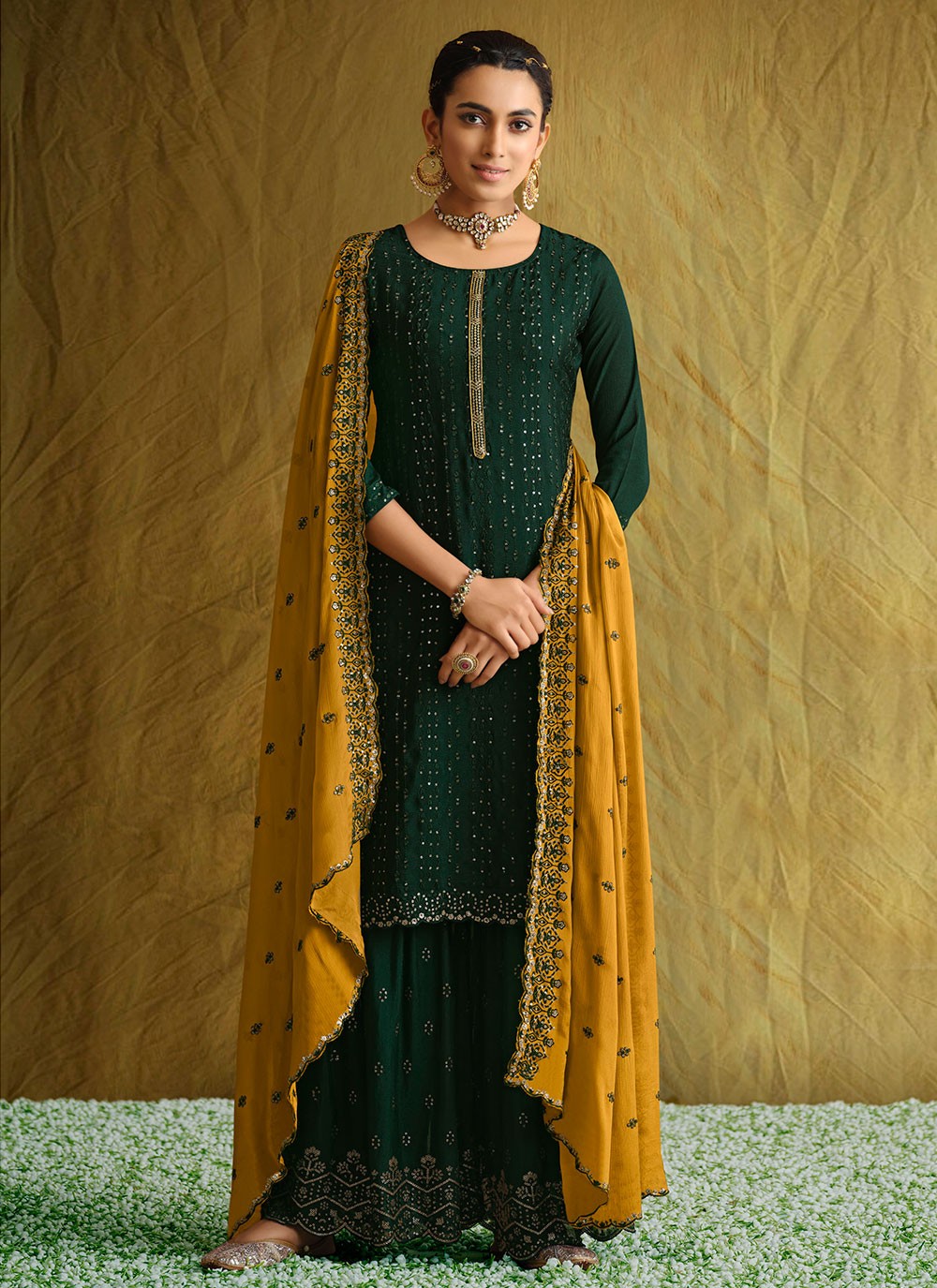 Embroidered Designer Pakistani Suit