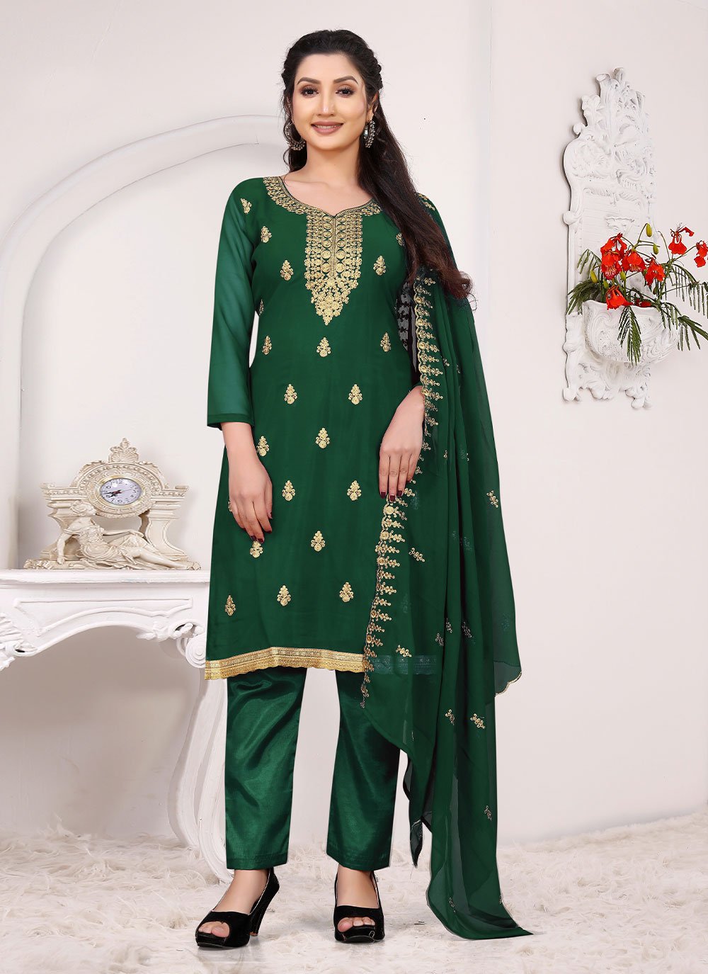 Simple salwar shop suit online shopping