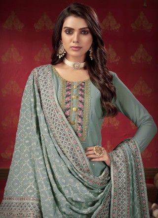Faux Georgette Reception Designer Pakistani Salwar Suit
