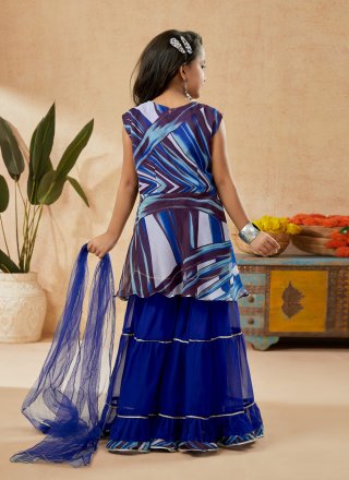 Faux Georgette Sharara Set