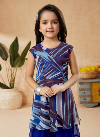 Faux Georgette Sharara Set
