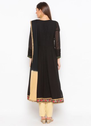 Georgette Designer Salwar Suit in Black