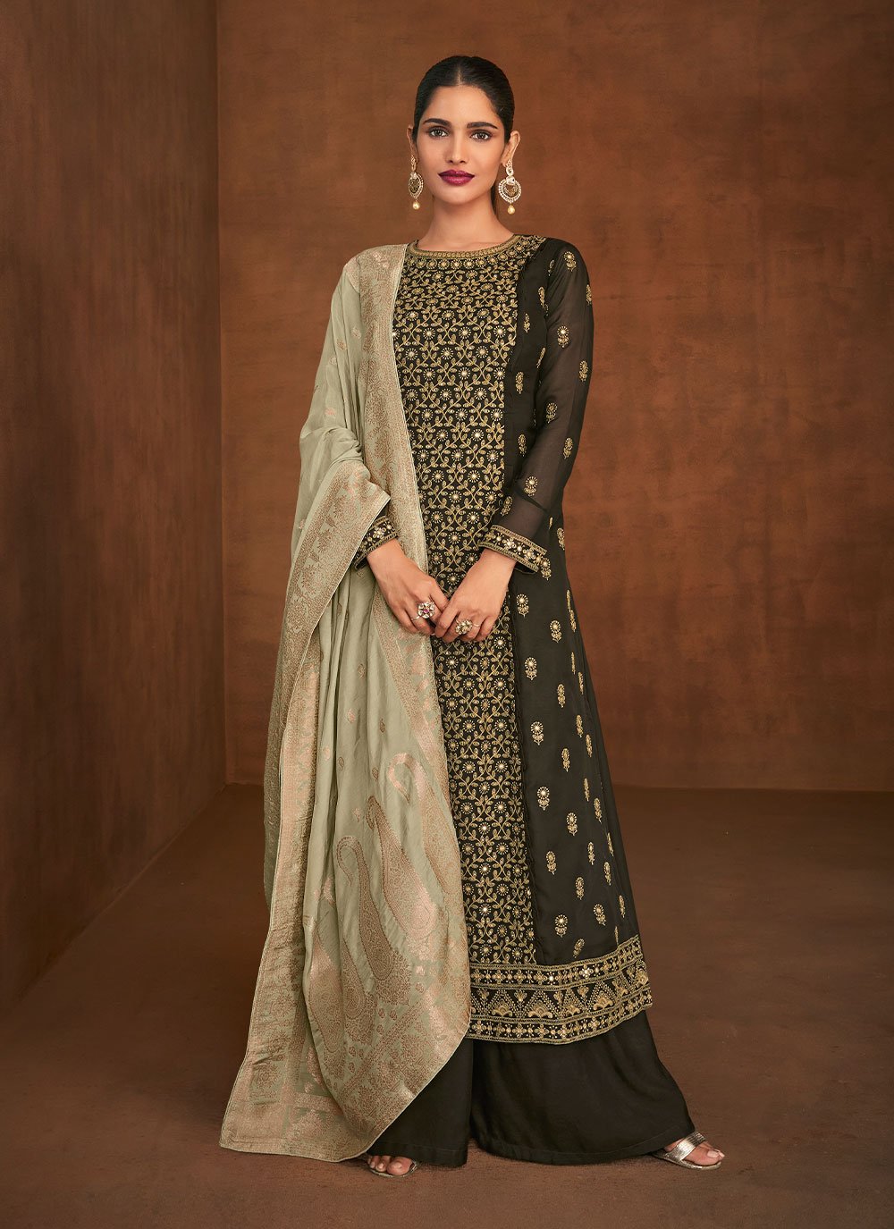 Georgette Embroidered Designer Pakistani Salwar Suit