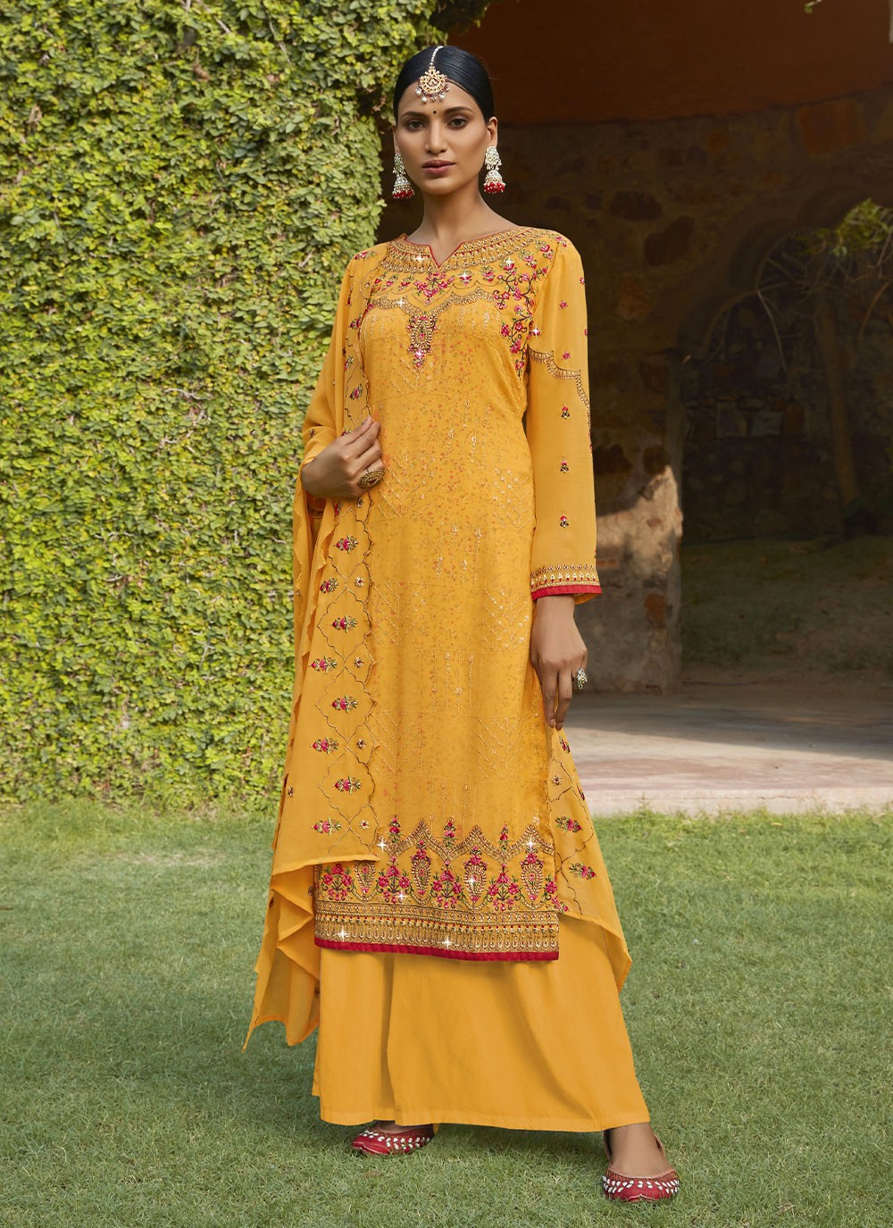 Georgette Embroidered Designer Pakistani Suit