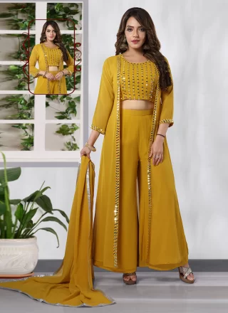 Georgette Multi Colour Readymade Salwar Suit