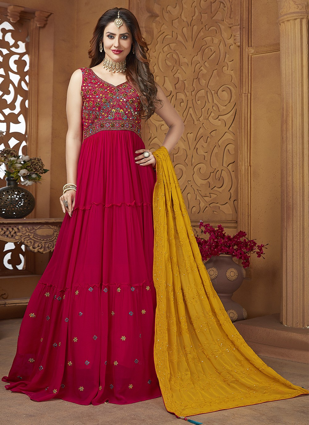 Georgette Party Readymade Designer Gown
